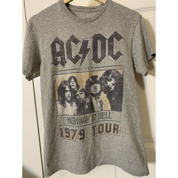 Unbranded Other - AC/DC 1979 Tour Highway To‎ Hell Vintage Distressed T-Shirt Sz M